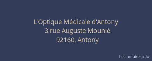 L'Optique Médicale d'Antony