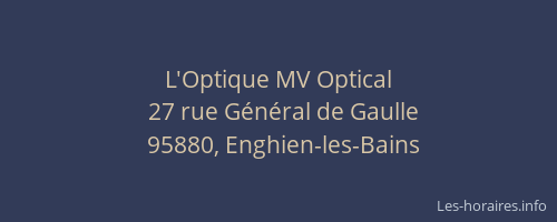 L'Optique MV Optical