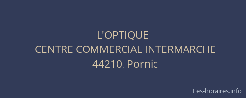 L'OPTIQUE