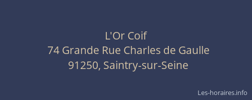 L'Or Coif