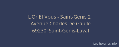 L'Or Et Vous - Saint-Genis 2