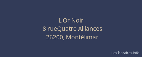 L'Or Noir
