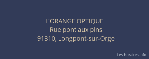 L'ORANGE OPTIQUE