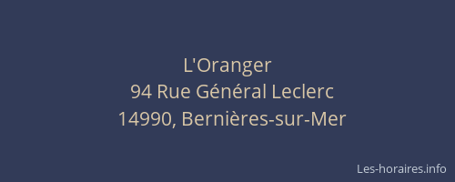 L'Oranger