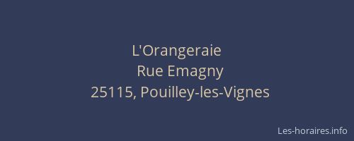 L'Orangeraie