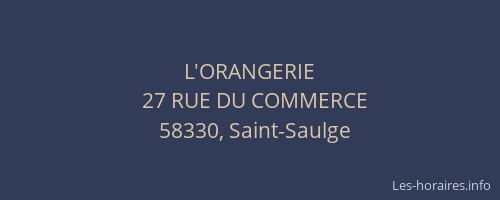 L'ORANGERIE