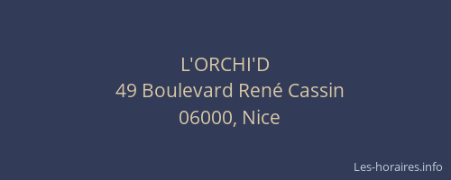 L'ORCHI'D