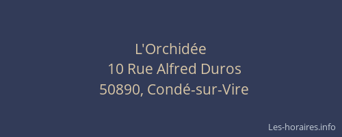 L'Orchid&eacute;e