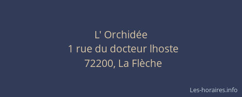 L' Orchidée