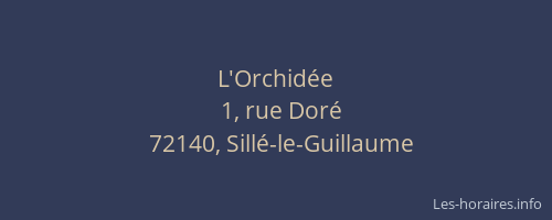 L'Orchid&eacute;e