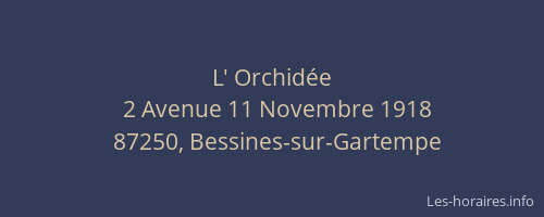 L' Orchid&eacute;e
