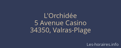 L'Orchidée