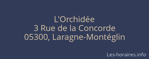 L'Orchidée