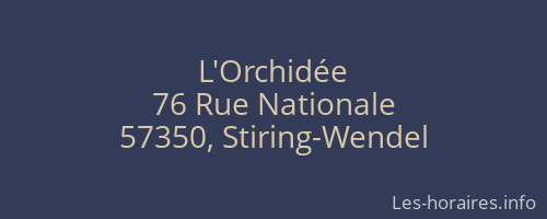 L'Orchidée