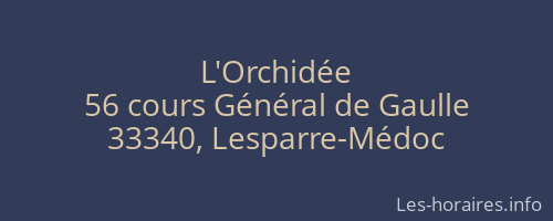 L'Orchidée