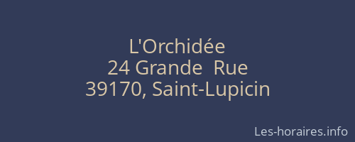 L'Orchidée