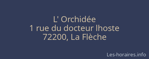L' Orchidée