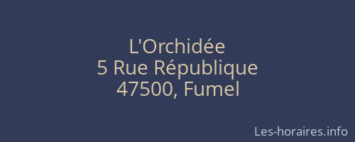 L'Orchidée