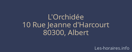 L'Orchidée