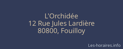 L'Orchidée