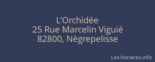 L'Orchidée