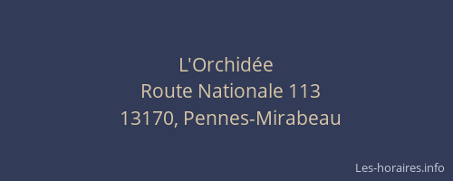 L'Orchidée