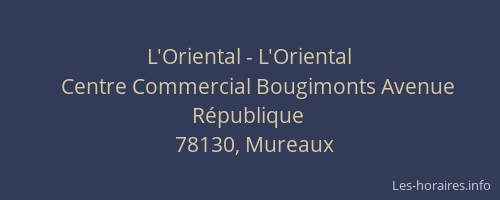 L'Oriental - L'Oriental
