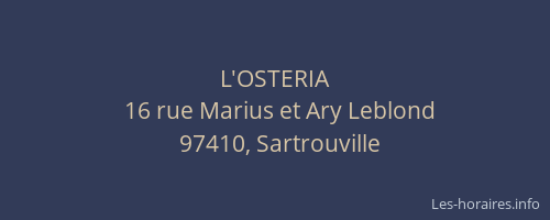 L'OSTERIA
