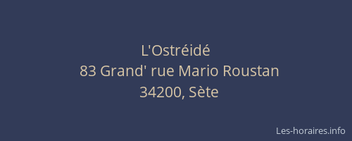 L'Ostréidé