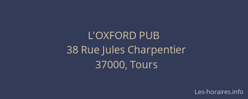 L'OXFORD PUB