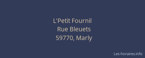 L'Petit Fournil
