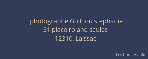 L photographe Guilhou stephanie