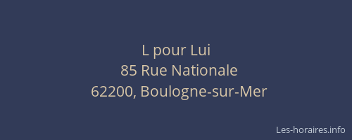 L pour Lui