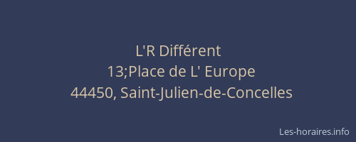 L'R Différent
