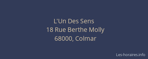 L'Un Des Sens