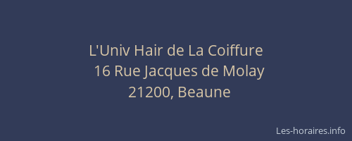 L'Univ Hair de La Coiffure