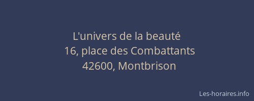 L'univers de la beauté