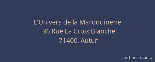 L'Univers de la Maroquinerie
