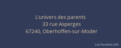 L'univers des parents
