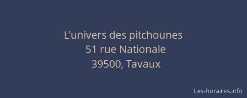 L'univers des pitchounes