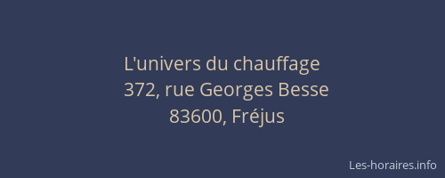 L'univers du chauffage