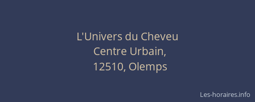 L'Univers du Cheveu