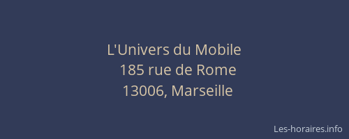 L'Univers du Mobile