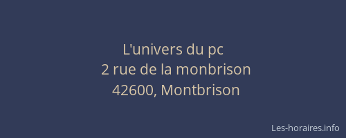 L'univers du pc