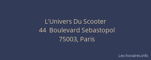 L'Univers Du Scooter