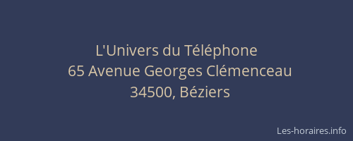 L'Univers du Téléphone
