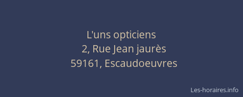 L'uns opticiens