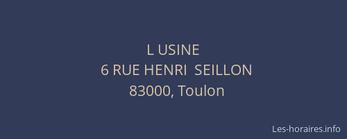 L USINE