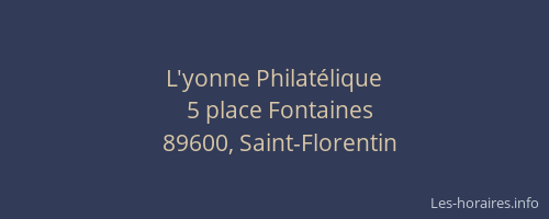 L'yonne Philat&eacute;lique