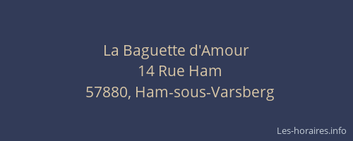 La Baguette d'Amour
